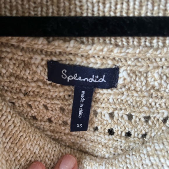 Splendid knitted, short sleeved sweater, size xs - Picture 3 of 3